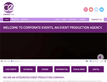 Tablet Screenshot of corporate-events.co.uk